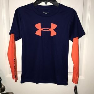 NWT little boys under Armour long sleeve shirt
